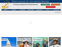 Tablet Screenshot of navyleague.org